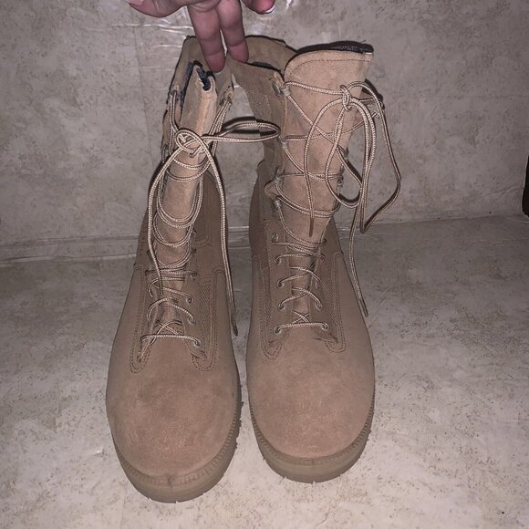 Belleville Military Infantry Brown Lace Up Goretex Combat Boots Size 13.5 R - Picture 2 of 9